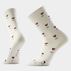 Șosete Merino casual Smartwool Everyday Stout Street - natural bej | Crew | relaxed fit
