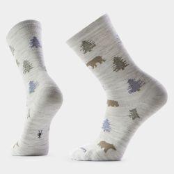 Șosete Merino Smartwool Everyday Through the Trees - gri Ash | Crew