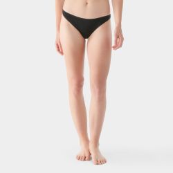 Chilot Merino Smartwool Everyday Thong - negru | lână Merino + TENCEL™