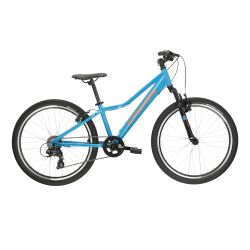 Bicicleta Copii Kross Hexagon JR 1.0 24 inch albastra Shimano Tourney