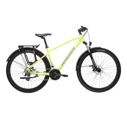 Bicicleta MTB Hardtail Kross Hexagon 2.0 EQ 27.5 inch verde lime Shimano Altus