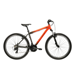 Bicicleta MTB Hardtail Kross Hexagon X100 26 inch portocalie Shimano Tourney