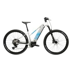 Bicicleta Electrica MTB Kross Influx HYB 5.0 800 27.5 inch argintie SRAM Eagle