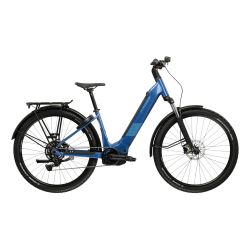 Bicicleta Electrica MTB Kross Influx HYB SUV LS 2.0 600 27.5 inch albastra Shimano Cues