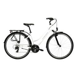 Bicicleta Urban Kross Trans 1.0 W 28 inch alba Shimano Tourney