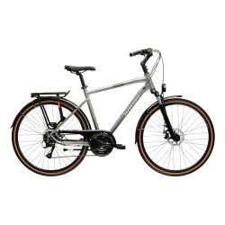 Bicicleta Urban Kross Trans 3.0 ULT.RA 28 inch argintie Shimano Acera