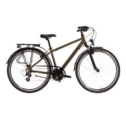 Bicicleta Urban Kross Trans 2.0 28 inch kaki Shimano Altus