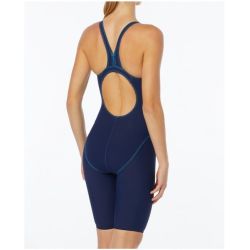 TYR Costum tehnic femei Thresher Open Back - albastru inchis navy
