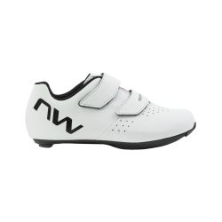 Pantofi ciclism sosea copii Northwave Sonic Junior - alb/negru