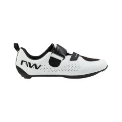 Pantofi ciclism sosea si triatlon Northwave Tribute - alb/negru | performanță