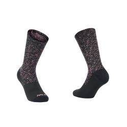 Șosete ciclism Northwave Stardust - negru/malva | respirabilitate maximă