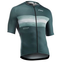 Tricou ciclism Northwave Force Evo - sage/gri deschis | jersey vară