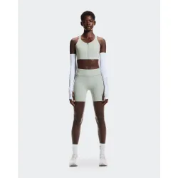 Bustieră alergare On Endurance Bra Zip W - gri Tin | suport ridicat