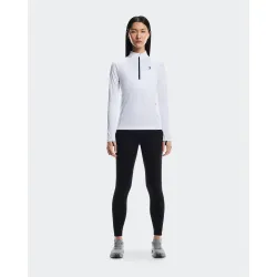 Bluză tehnică On Climate Shirt W - albă | alergare și hiking