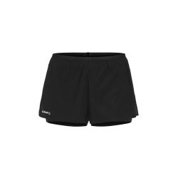 Pantaloni scurți alergare Craft Race Day Split Shorts - negru | ripstop reciclat