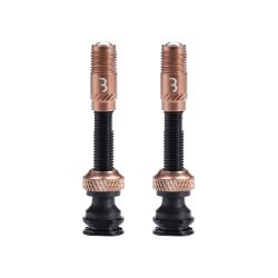 Valve tubeless BBB Valve CoreCap aluminiu copper 40mm set 2 bucati