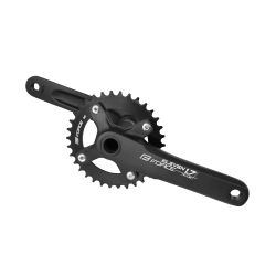 Pedalier Force Eleven 1.7+ 34T 175mm, Al, Black, Monobloc inclus