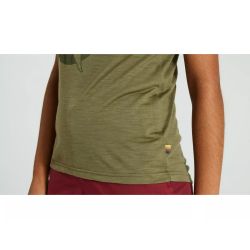 Tricou Ciclism SPECIALIZED/FJALLRAVEN Women's Wool (S/S) - Green