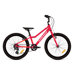 Bicicleta Copii Kross Hexagon Mini 1.0 20 inch rosie Shimano Tourney
