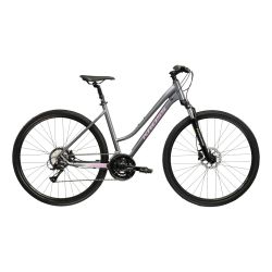 Bicicleta Trekking Kross Evado 4.0 28 inch gri Shimano Acera