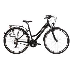 Bicicleta Trekking Kross Trans 1.0 28 inch neagra Shimano Tourney