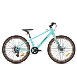 Bicicleta Copii Kross Liftie 24x frana disc 24 inch turcoaz Shimano Altus