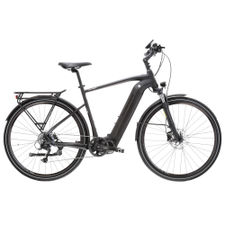 Bicicleta Electrica Trekking Kross Trans Hybrid 4.0 28 inch neagra Shimano Acera