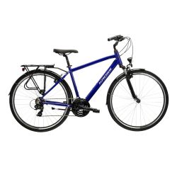 Bicicleta Trekking Kross Trans 1.0 28 inch bleumarin Shimano Tourney