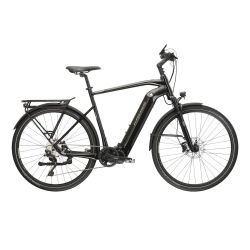 Bicicleta Electrica Trekking Kross Trans Hybrid 6.0 28 inch neagra Shimano Deore xt