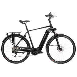 Bicicleta Electrica Trekking Kross Trans Hybrid Prestige 28 inch neagra Shimano Deore xt