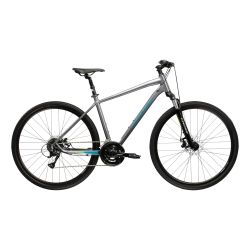 Bicicleta Trekking Kross Evado 3.0 28 inch gri Shimano Acera