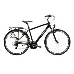 Bicicleta Trekking Kross Trans 1.0 28 inch neagra Shimano Tourney