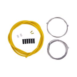Set cablu + camasa frana CONTEC Neostop fata/spate - Yellow