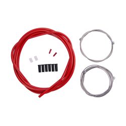 Set cablu + camasa frana CONTEC Neostop fata/spate - Red