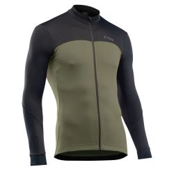 Tricou ciclism Northwave Force 2 lung L negru/verde