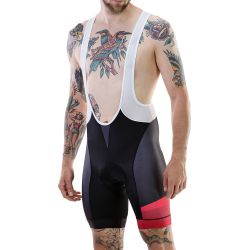 Pantaloni Merida Cx Design scurt negru/roșu cu bretele 740566-422R 3XL