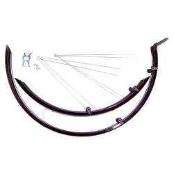 Apărătoare noroi Bikefun Mtb aluplastic mat negru Or58B