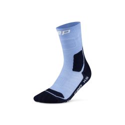 Șosete compresie hiking CEP Hiking Light Cushion Mid Cut - albastru deschis/bleumarin