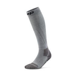 Șosete compresie înalte CEP Hiking Light Cushion - gri | dark grey | drumeții
