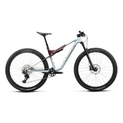 Orbea OIZ M30 (2027) - bicicletă MTB XC full suspension - Frozen Concrete - Sunset Carbon View (Matt)