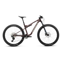 Orbea OIZ M30 (2027) - bicicletă MTB XC full suspension - Burning Ashes C. View (Matt) - Ivory White (Gloss)