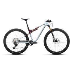 Orbea OIZ M10 (2027) - bicicletă MTB XC full suspension - Frozen Concrete - Sunset Carbon View (Matt)