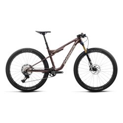 Orbea OIZ M10 (2027) - bicicletă MTB XC full suspension - Burning Ashes C. View (Matt) - Ivory White (Gloss)