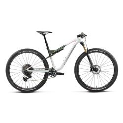 Orbea OIZ M-TEAM AXS (2027) - bicicletă MTB XC full suspension - Iris White - Seaweed Carbon View (Gloss)