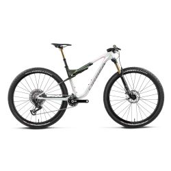 Orbea OIZ M-LTD (2027) - bicicletă MTB XC full suspension - Iris White - Seaweed Carbon View (Gloss)