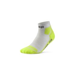 Șosete compresie CEP Hiking Light Cushion damă - gri cu verde lime