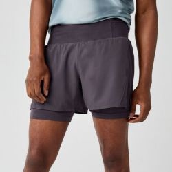 Pantaloni scurți alergare Brooks High Point 5" 2-in-1 Short 2.0 bărbați - mov