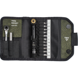 Set scule compact cu cheie dinamometrică Topeak Torq Rocket mini DX