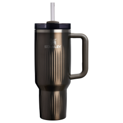 Pahar termoizolant Stanley Quencher H2.0 Fluted cu pai 0,88 L - gri metalic