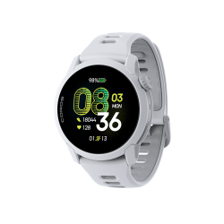 Ceas GPS alergare Coros Pace 4 - alb, curea silicon